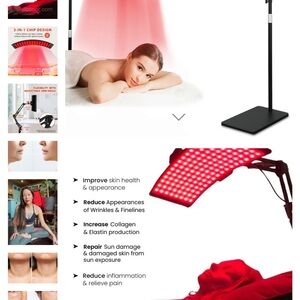 Red Light Therapy Lamp for Skin Health